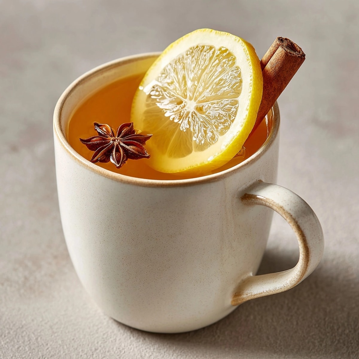 Cozy Hot Toddy Mocktail recipe visual: a warm, spiced beverage perfect for cool days.