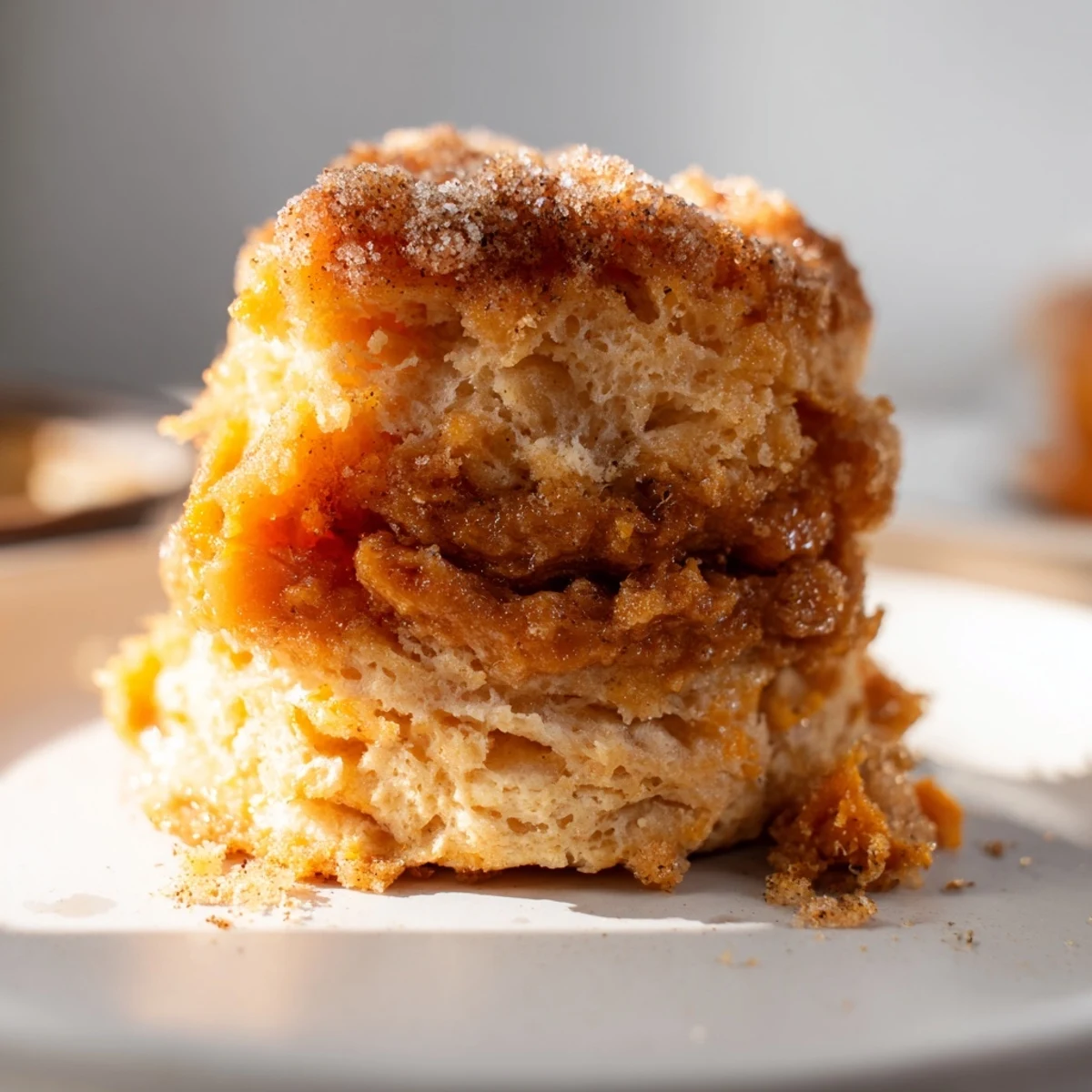 Cinnamon Sugar Maple Bourbon Biscuits