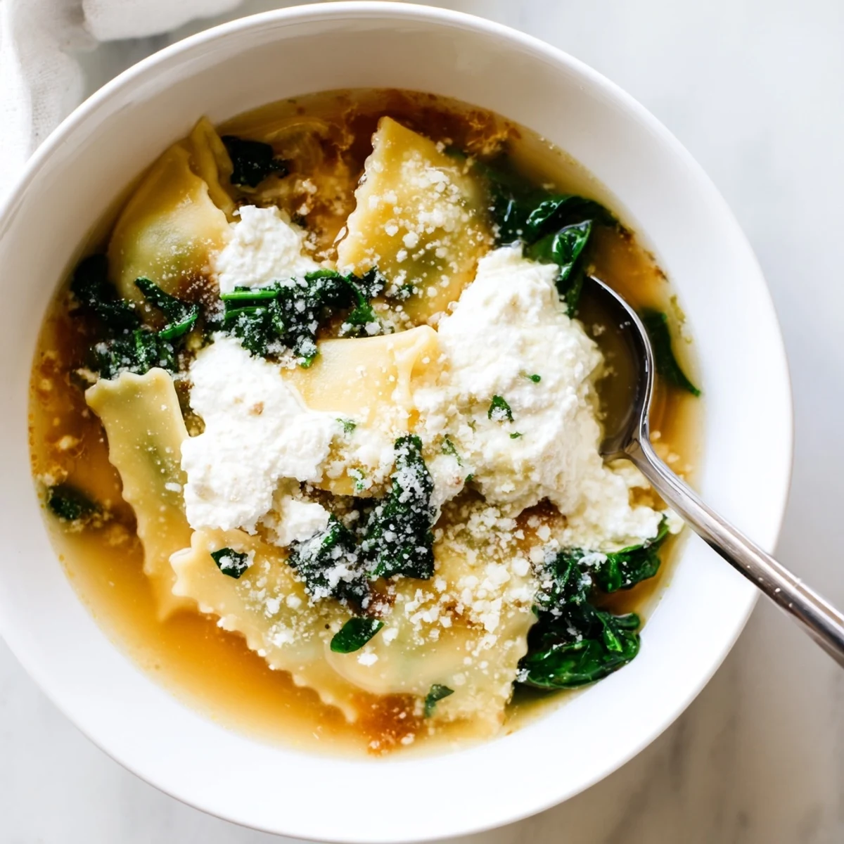 Hearty lasagna soup bursting with rich flavors, perfect for chilly evenings.  