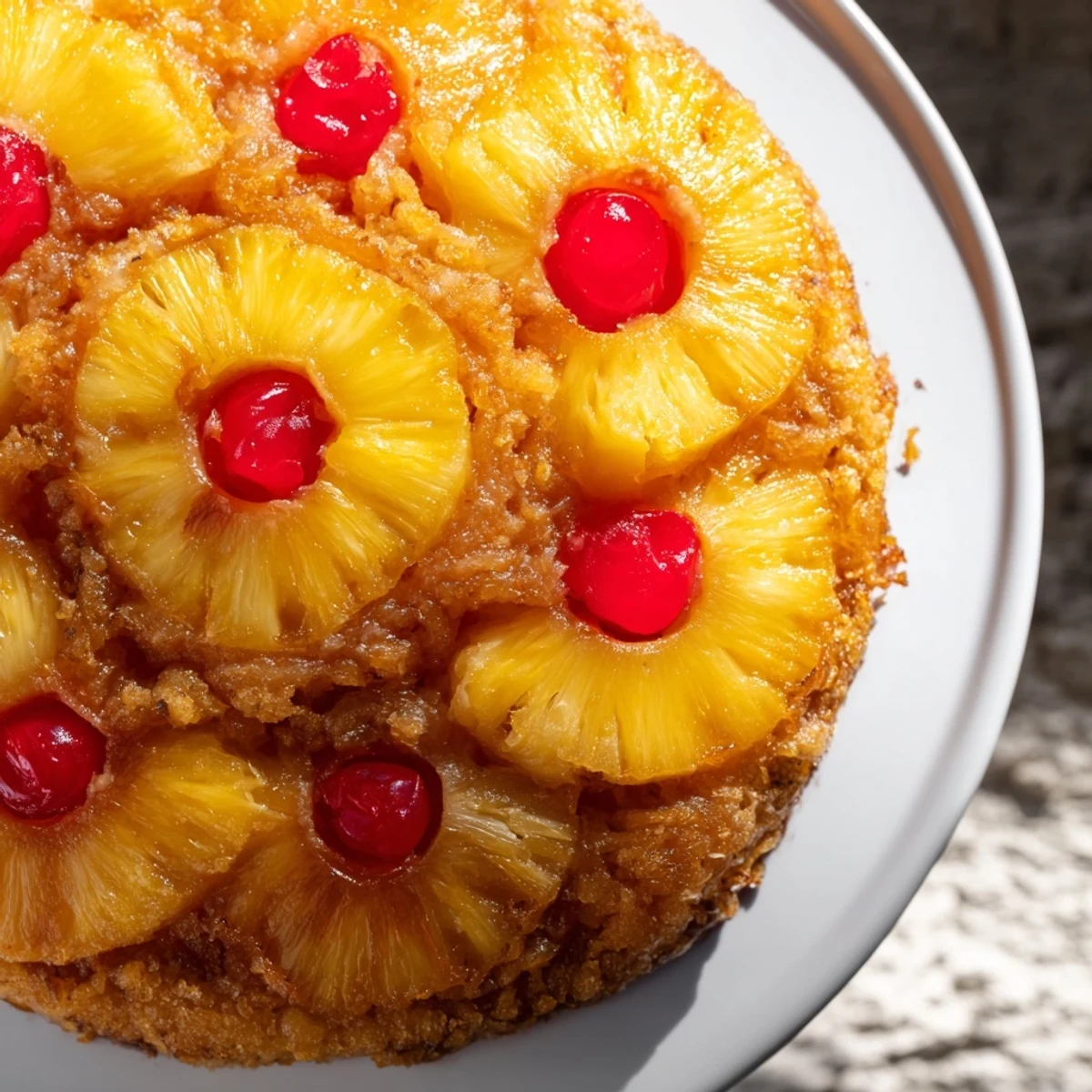 Light Pineapple Upside-Down Cake
