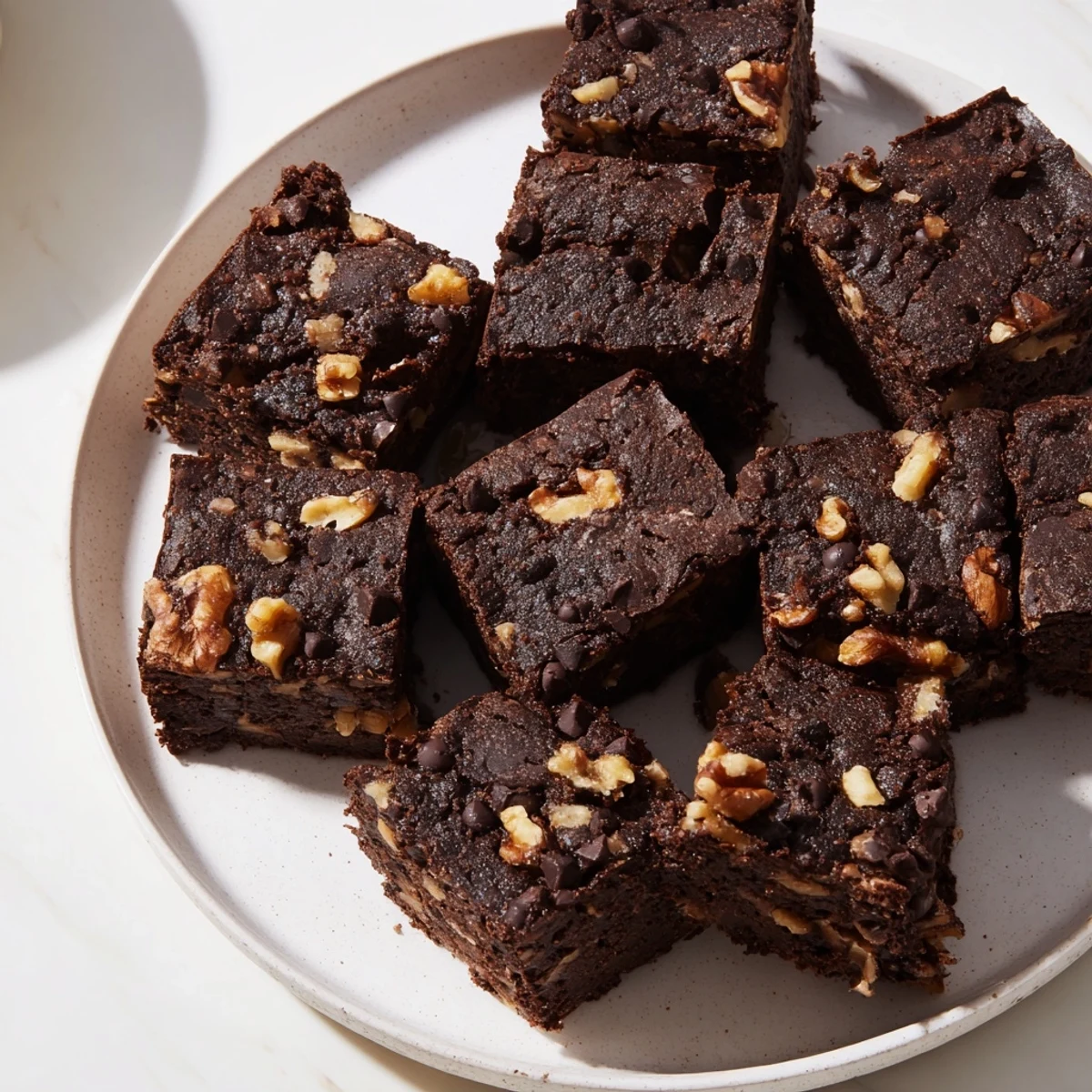 Rich, fudgy zero-waste brownies using nut-milk pulp for ultimate chocolate indulgence.  