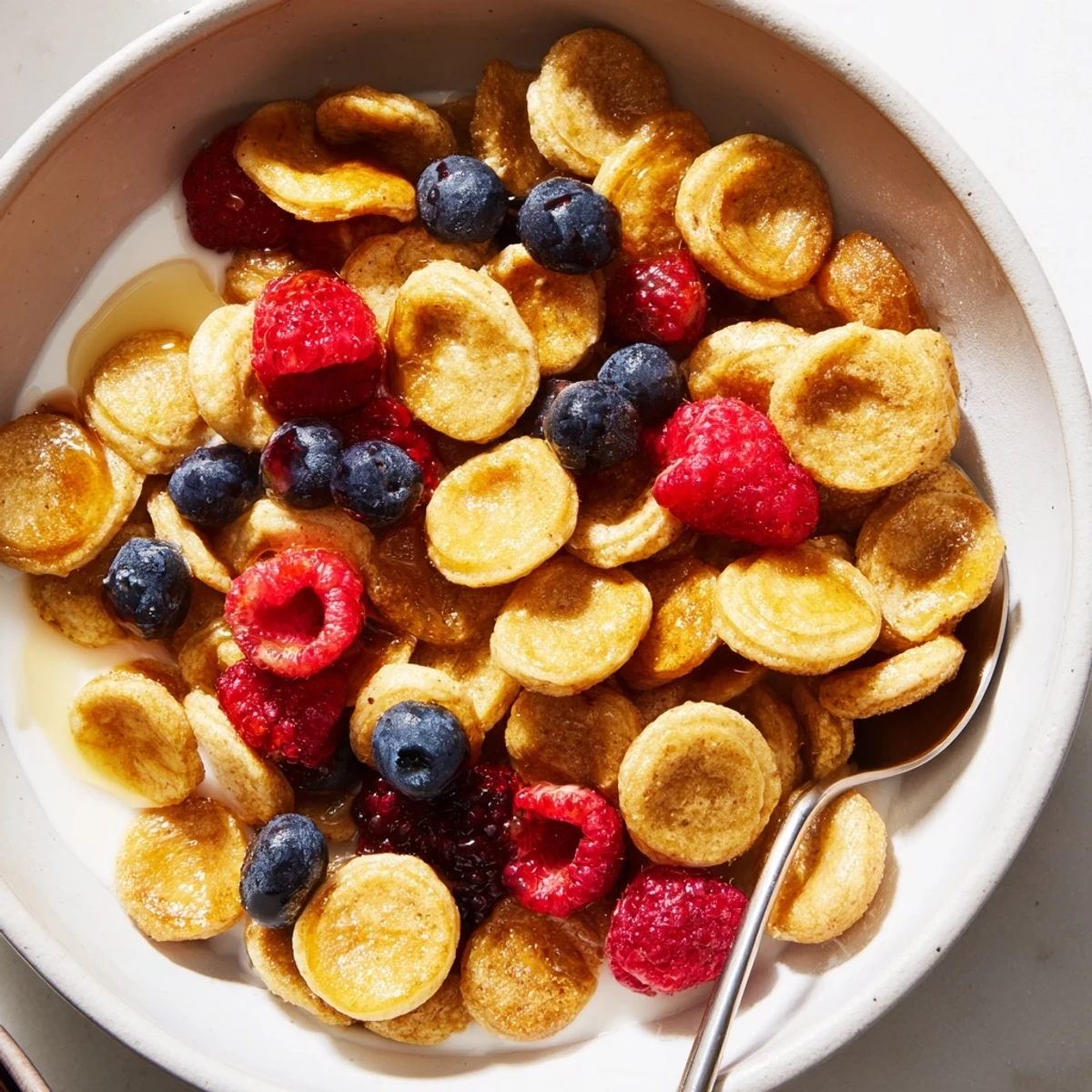 Mini Pancake Cereal Breakfast