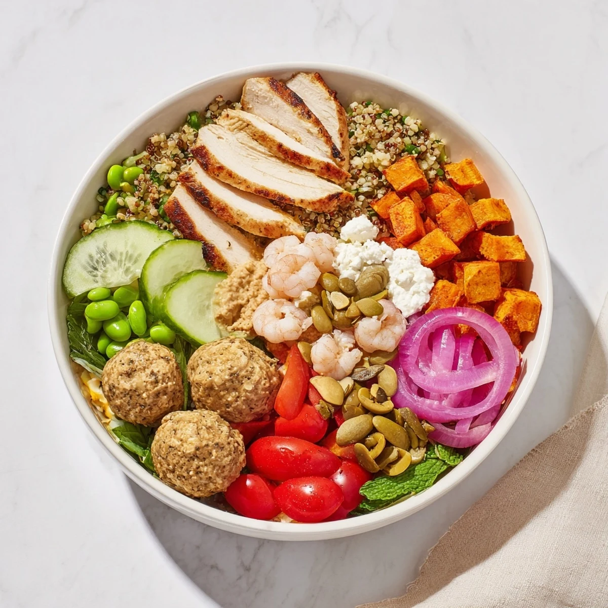 Vibrant Build-Your-Own Boards & Bowls filled with delicious toppings and sauces.