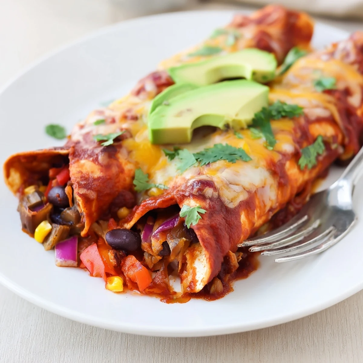 Farmers Market Vegetarian Enchiladas