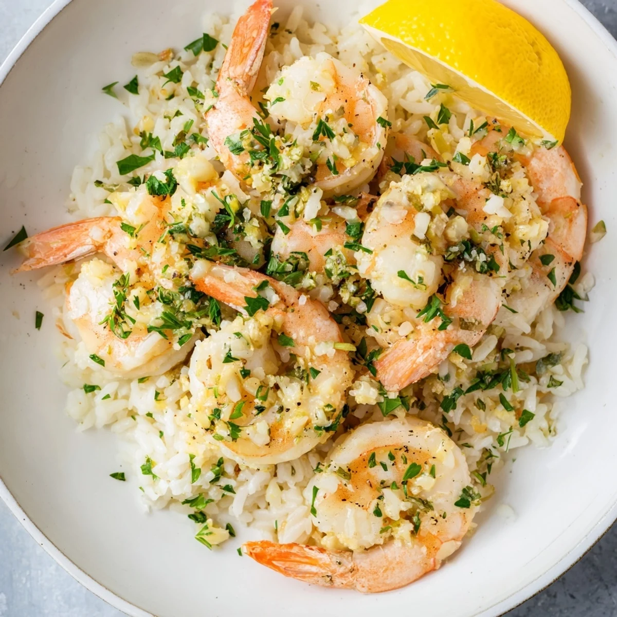 Garlic Butter Shrimp Rice