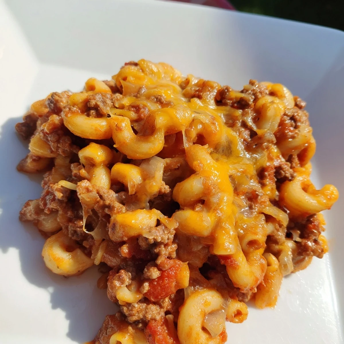 Hamburger Casserole with Macaroni