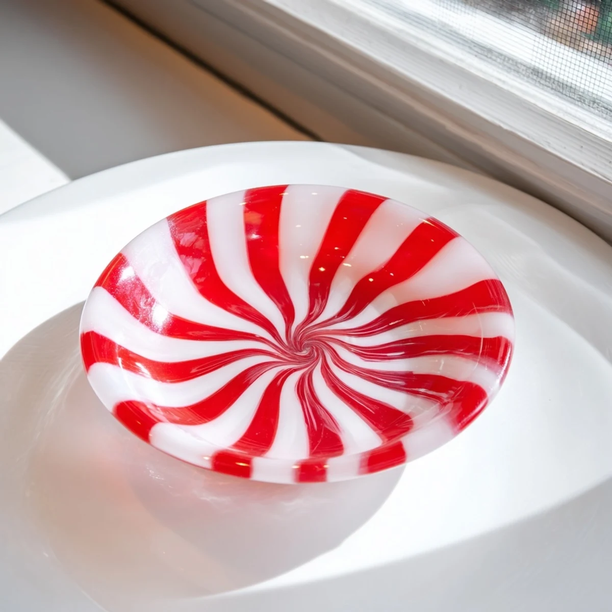 No-Bake Peppermint Candy Bowl