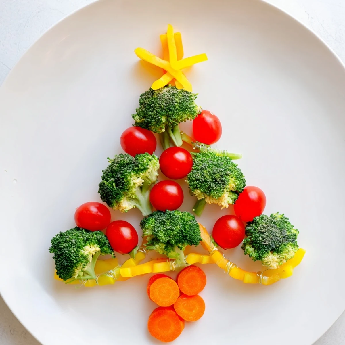Broccoli Tree with Tomatoes