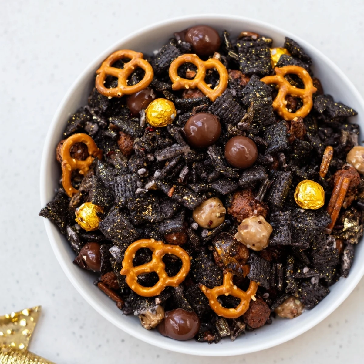 Gold and Black Midnight Snack