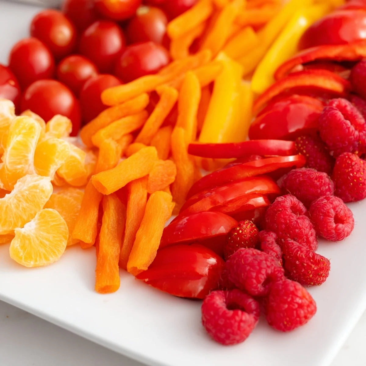 The colorful Rainbow Pride Spectrum board shows a delicious arrangement, perfect for any celebration or party.