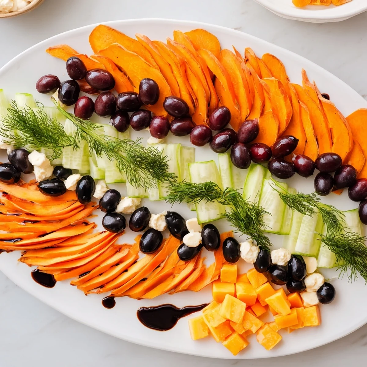 Delightful Monarch Butterfly Wings appetizer: a platter of vibrant orange and black for guests to enjoy.