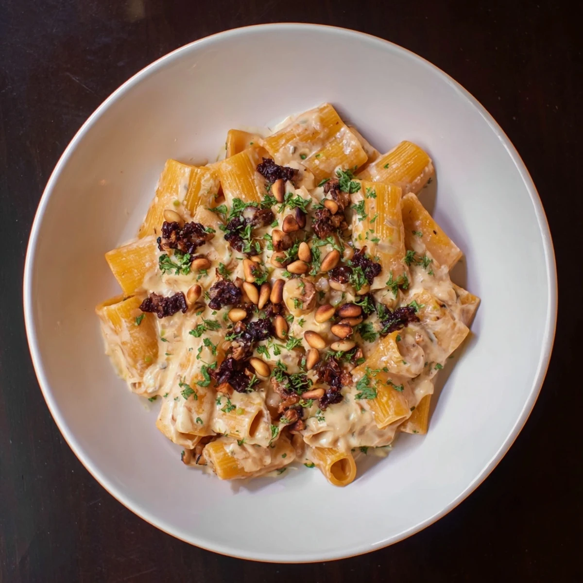 Pasta with Roasted Grapes and ricotta, with tender roasted grapes and creamy ricotta sauce.