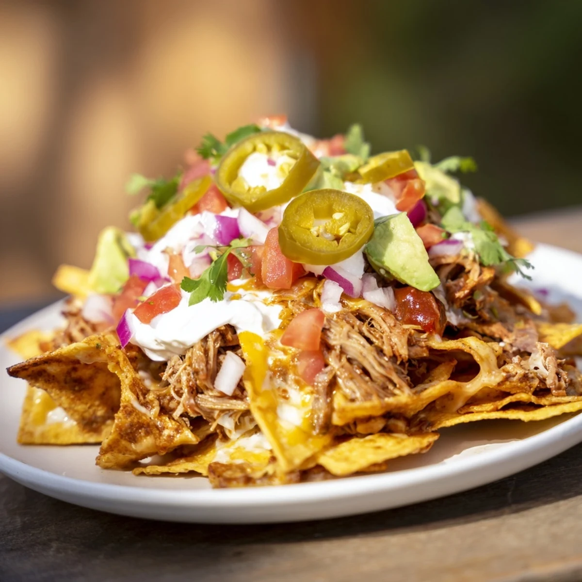 Loaded Nachos Pulled Pork