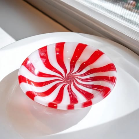 No-Bake Peppermint Candy Bowl