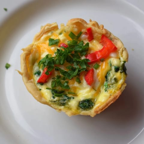 Easy Festive Mini Quiche Cups