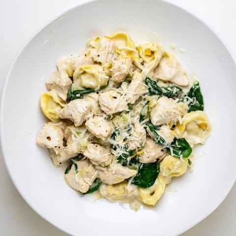 Creamy Chicken Spinach Tortellini