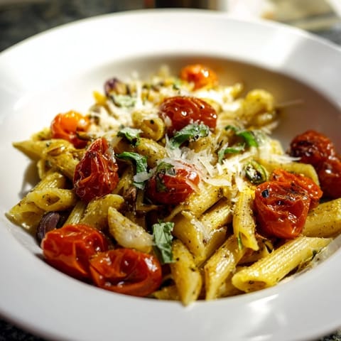 Baked Tomato Olive Oil Pasta