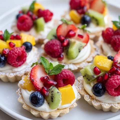 Vibrant heart-shaped fruit tart board, overflowing with berries and creamy filling, perfect dessert.