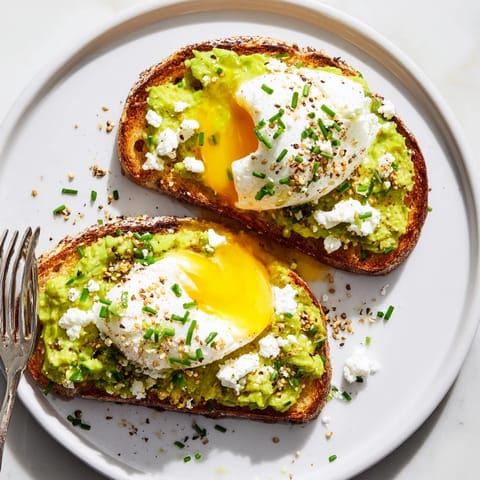 Creamy, mashed avocado on toasted bread, sprinkled with everything seasoning for this easy avocado toast.