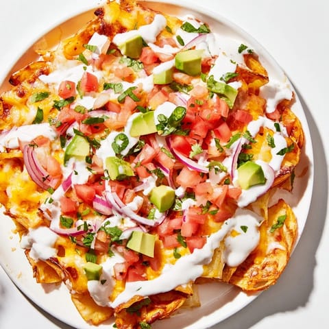 Pasta Chips Nachos Delight