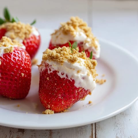 Cheesecake Stuffed Strawberries