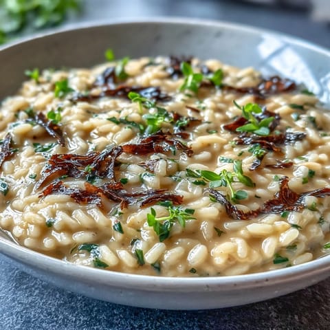 Truffle Risotto Pea Shoots