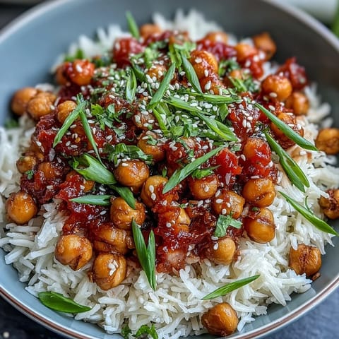 Chili Garlic Crispy Chickpeas
