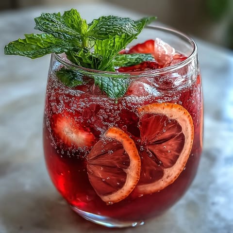 Refreshing pink lemonade party punch with citrus and berry flavors, perfect for spring gatherings.