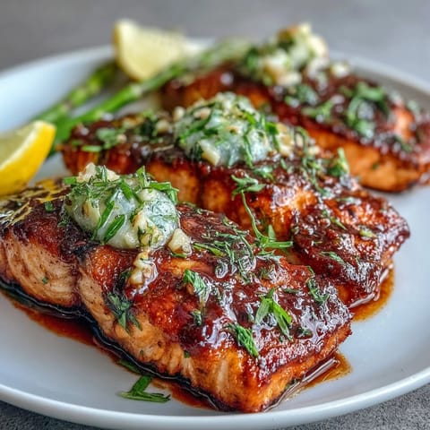 Garlic Butter Salmon Asparagus