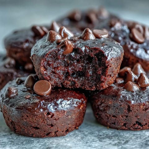 Deliciously moist Fiber-Maxxing Bean Brownie Bites, a perfect guilt-free dessert for any occasion.