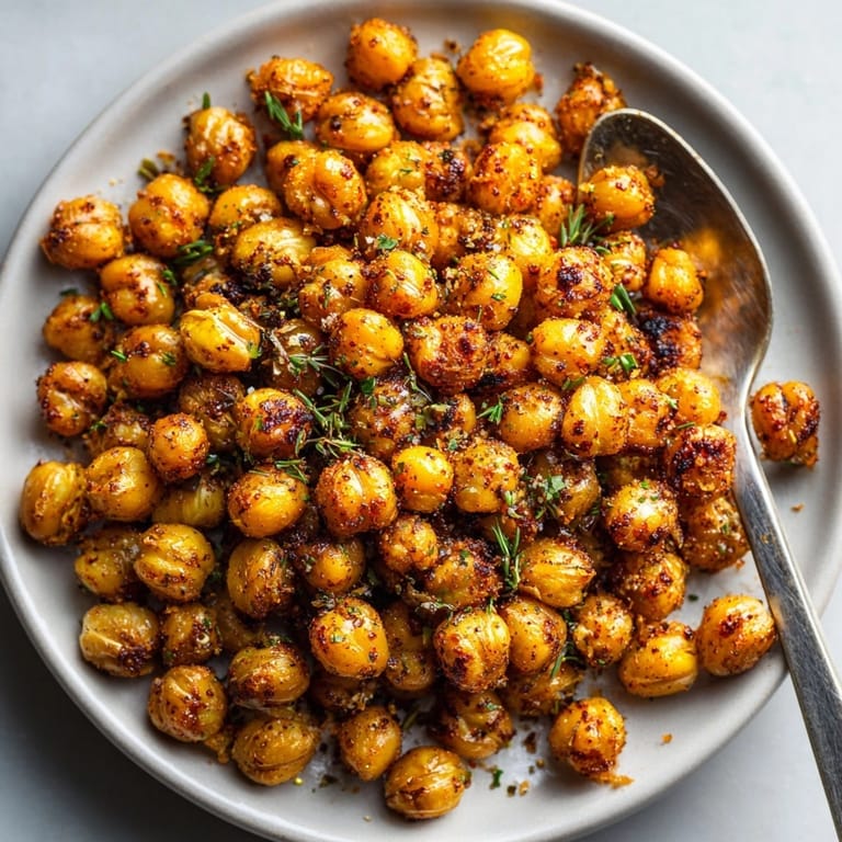 Vibrant bowl of Smoky Chipotle Roasted Chickpeas, a healthy and flavorful appetizer idea.