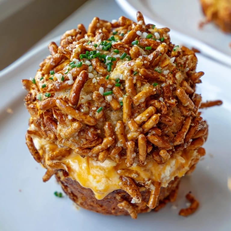 Delicious Buffalo Ranch Cream Cheese Pretzel Muffins perfect for game day gatherings.  