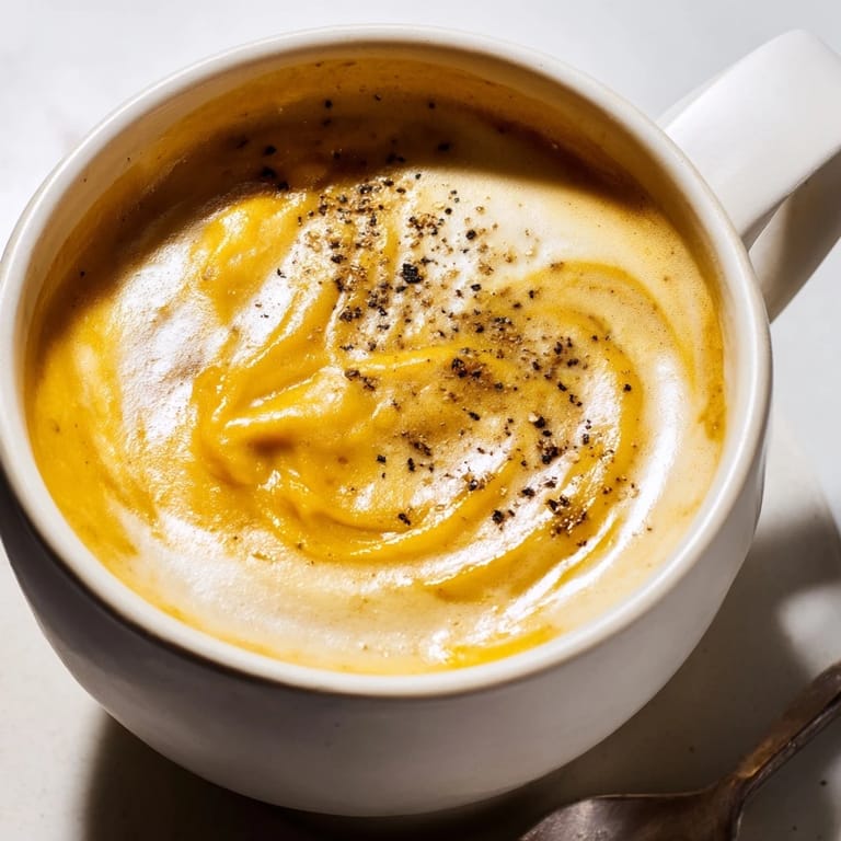 Unique Onion Latte experience, blending rich espresso with savory, caramelized flavors.  