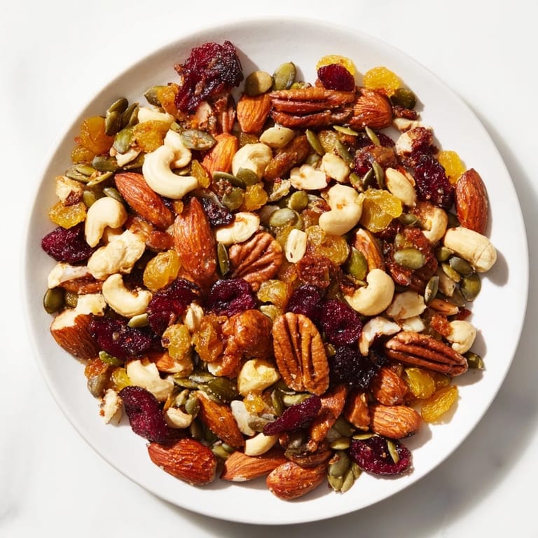 Homemade Nutty Nosh Squirrel Snack Mix: a crunchy, sweet, and spiced snack bowl perfect for sharing.