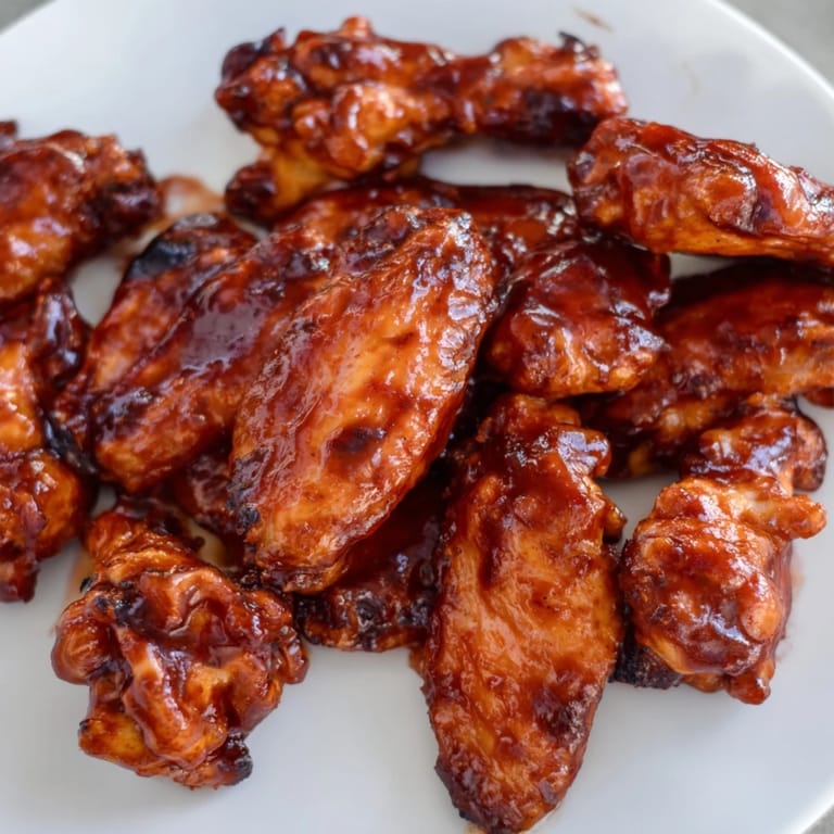 Juicy Baked Sticky Honey BBQ Wings, perfectly crispy with a rich honey glaze—a fantastic appetizer for any occasion.