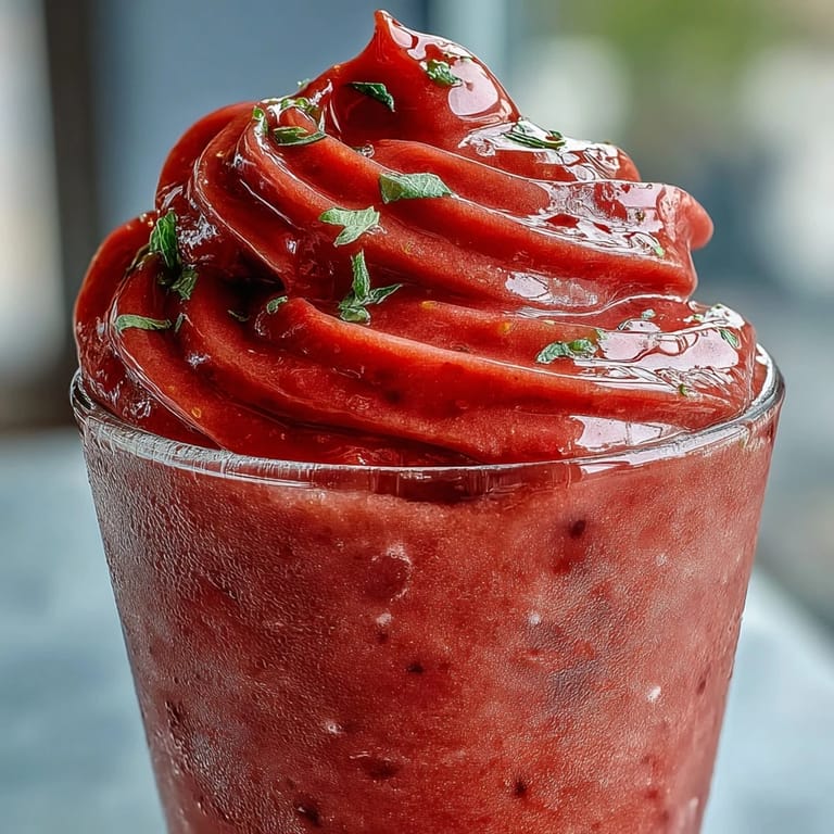 Creamy strawberry spinach smoothie with fresh berries and spinach leaves, blended to perfection for a nutrient-packed drink.